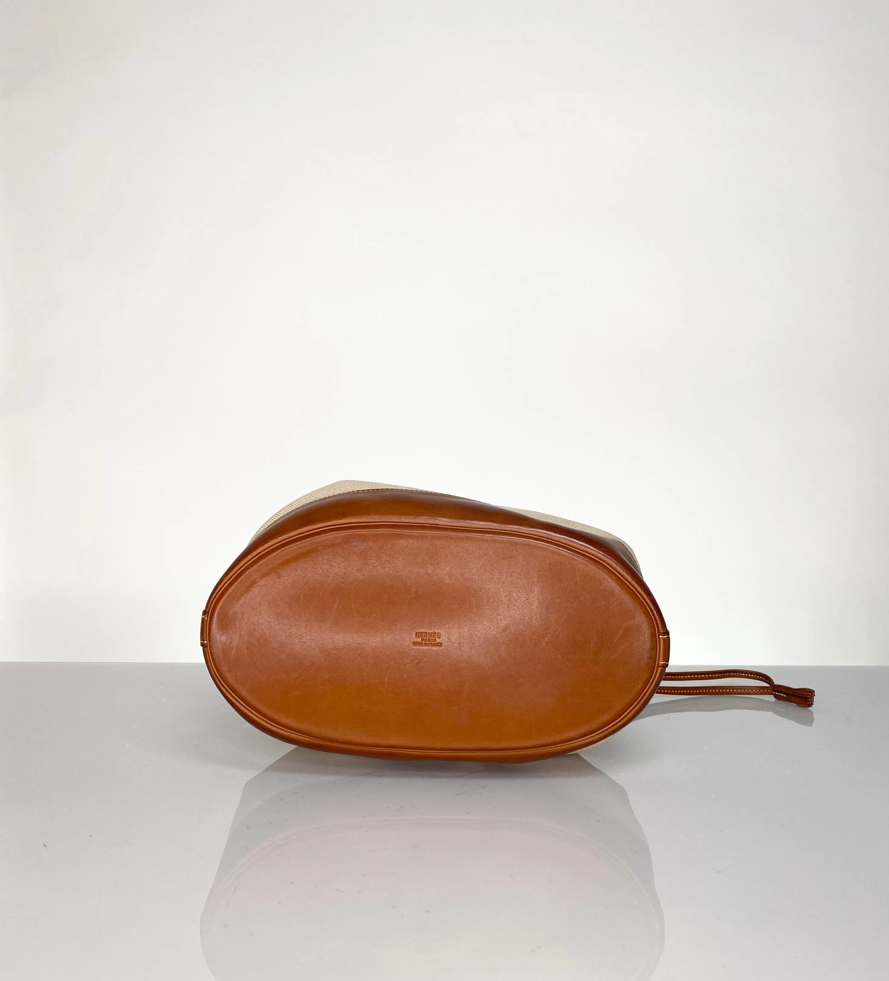 Vintage Hermes Market Tote Bucket Bag