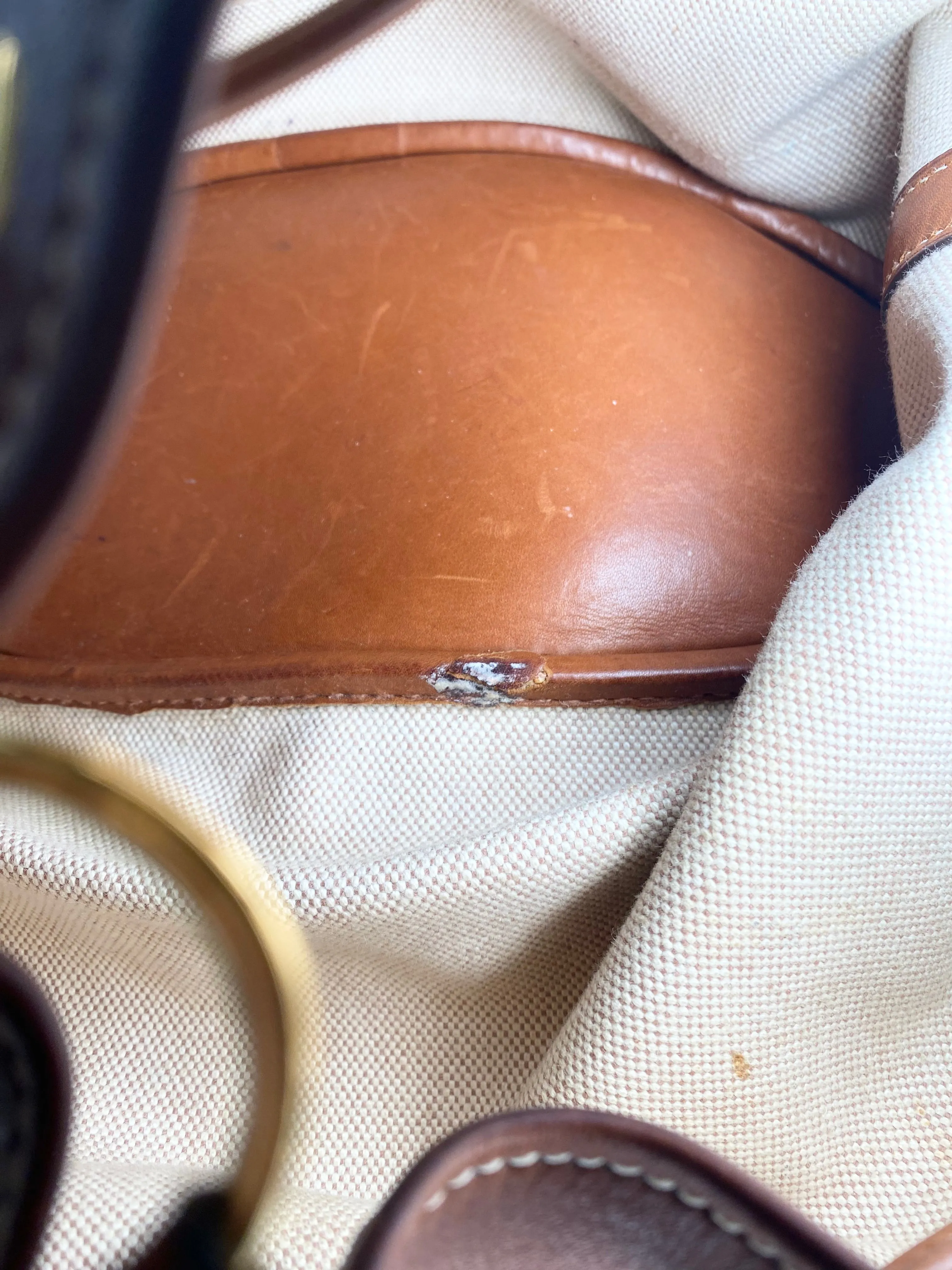 Vintage Hermes Market Tote Bucket Bag