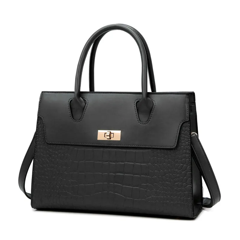 Women's Stone Pattern Large Capacity Handbag