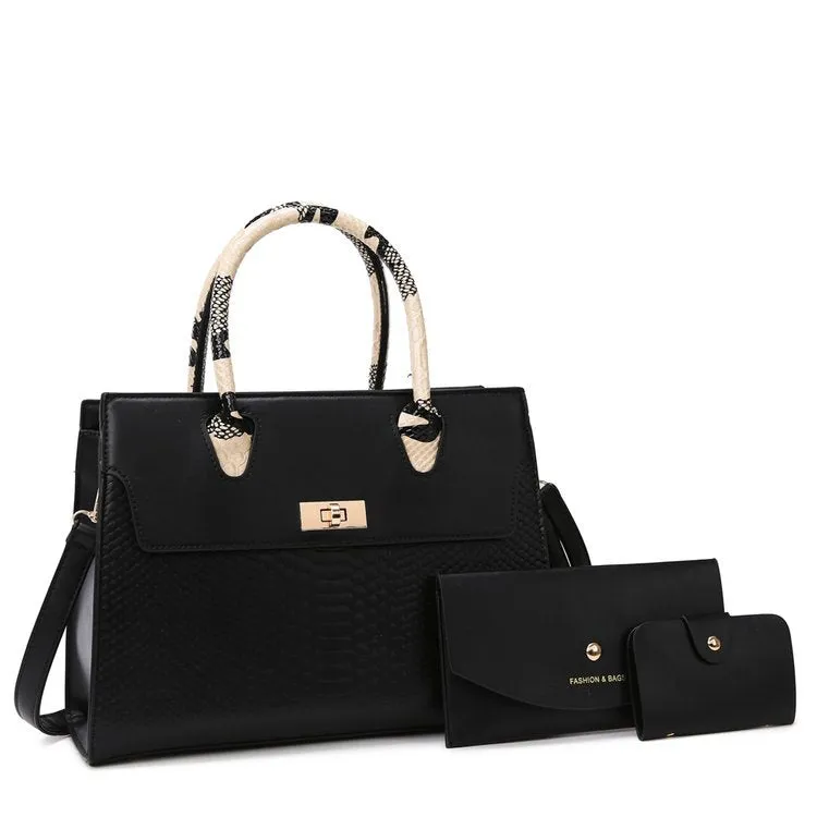 Women's Stone Pattern Large Capacity Handbag