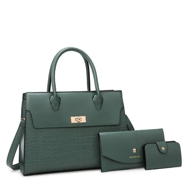 Women's Stone Pattern Large Capacity Handbag