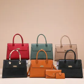Women's Stone Pattern Large Capacity Handbag