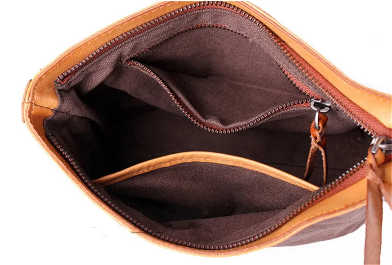 YAAGLE  Simple Style Women Tanned Leather Handbag Tote YG9671